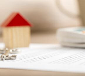 Close up of house contract